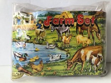 Pat Harris Farm Set Play Farm Animals Set With Farmers In Original Package New