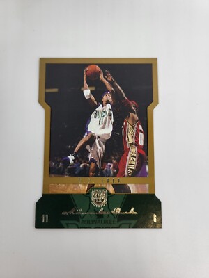 GOLD BORDER PARALLEL DIECUT 2004-05 Skybox TJ FORD MILWAUKEE BUCKS TEXAS LE 