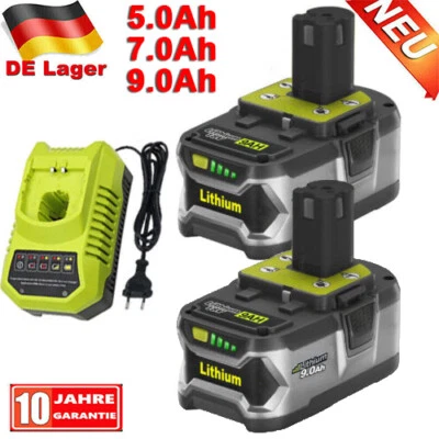 FÜR RYOBI Batteria 18V 9.0Ah per batteria/caricabatterie RYOBI One Plus litio RB18L50 P108 P109