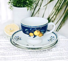 Wedgwood CITRONS Yellow Lemons Blue Leaves Bread Plate Saucer CHOICE