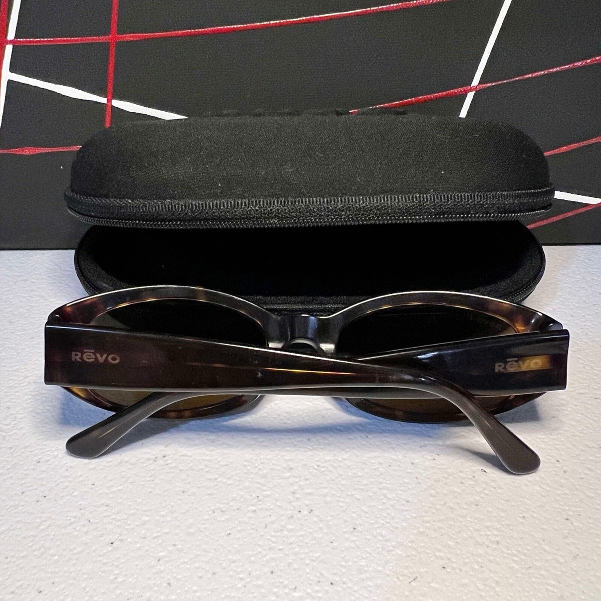 REVO CLASSIC TORTOISE SHELL POLARIZED SUNGLASSES Revo Sunglasses | Indigo New Biodegradable Fashion Frame main image 4