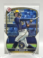 2023 Bowman Baseball Paper Prospects RC #BP-41 Eric Brown Jr. Milwaukee Brewers