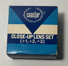 Vintage Coastar Camera Close-up Lens Set  +1,+2, +3 New Amazing Never Opened!