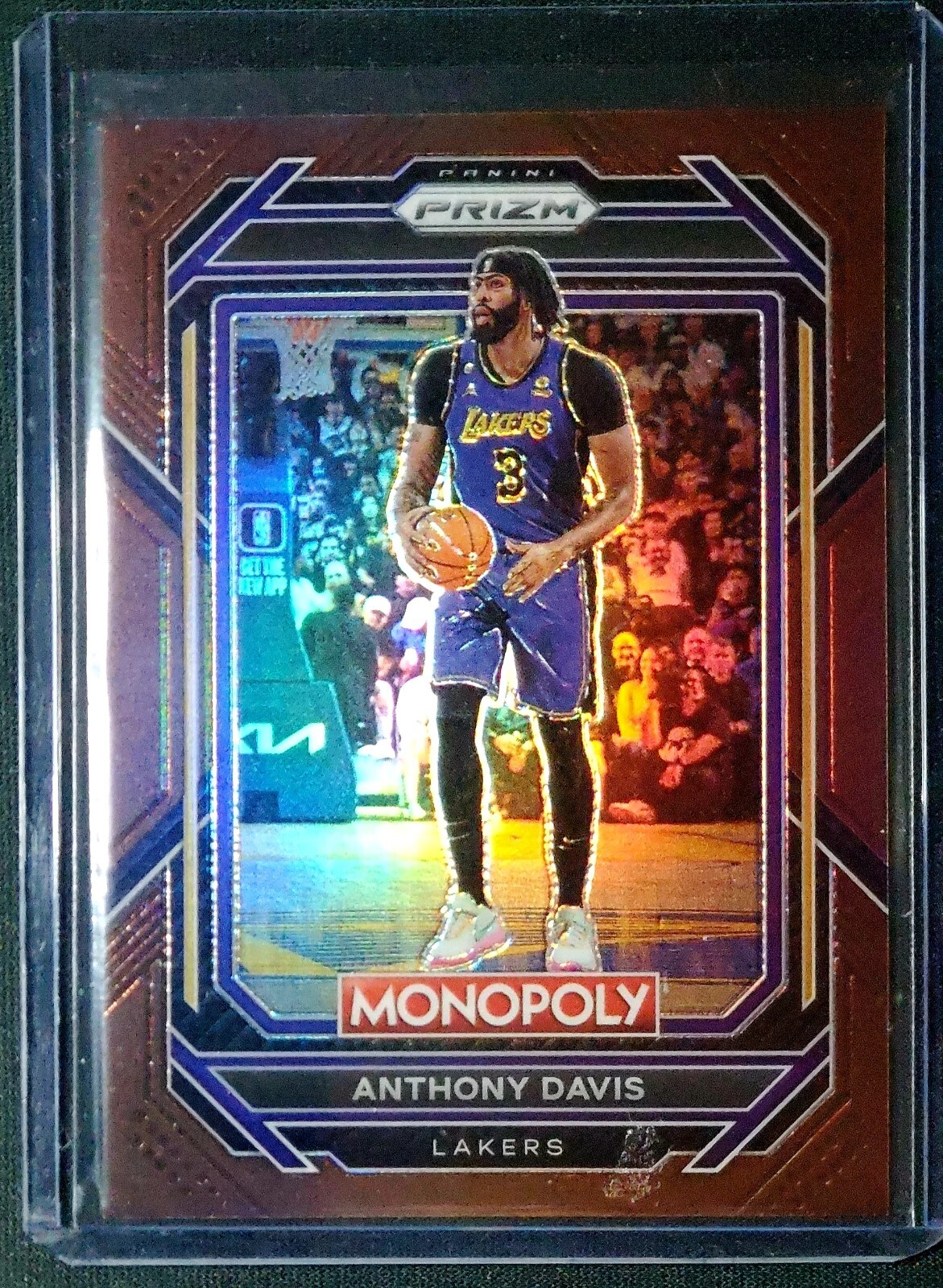 2022-23 Panini Prizm Monopoly Brown Prizm Refractor Anthony Davis #41 #d 189/249