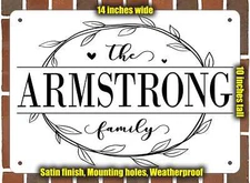Armstrong Family Decorative Metal Door or Wall Plaque (Style 1)