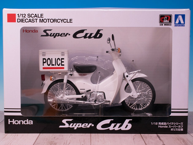 HONDA Super CUB50 プラモデル 1/12 AOSHIMA 1:12 Scale Diecast Model Honda Super Cub 50 Blue