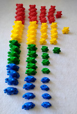 Plastic Counting Bears 59 Pieces 3 Sizes Math Manipulatives Educational Learning