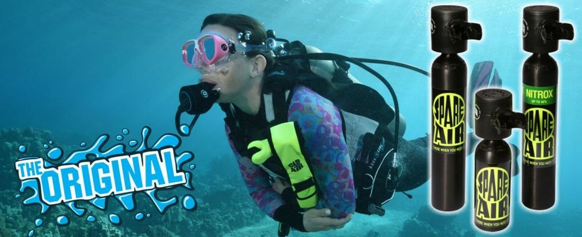 【稼働品】UNDER WATER Nitrox B.U.G AIRE910248 Spare-Air Nitrox Kit - Scuba