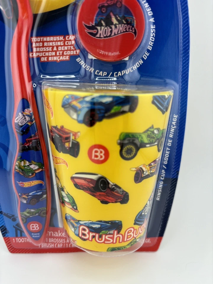 Juego de cepillo de dientes (suave), tapa y taza Hot Wheels Foto 4 de 4