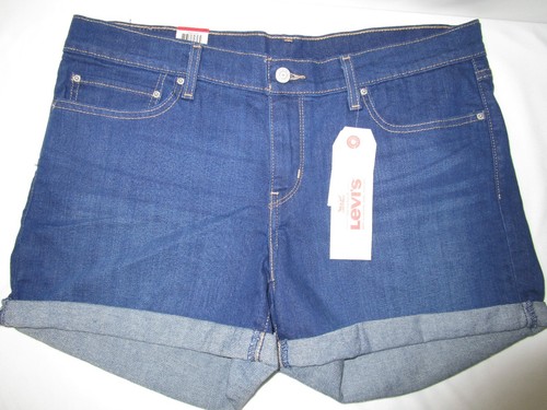 LEVIS MID LENGTH ROLLED JEANS SHORTSNEW WITH TAG - Picture 2 of 4