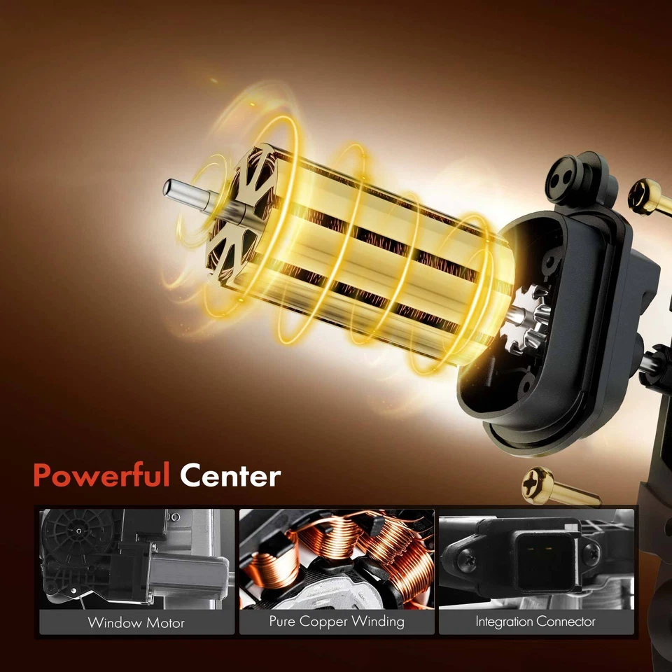 Rear Left Driver Power Window Regulator with Motor for Cadillac XTS 2013-2019 - Image 3 of 4