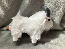 Wild Republic White And Gray Mountain Goat 8” Plush Stuffed Animal Toy