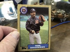 1987 Topps Baseball TOM BROKENS  FROM VENDING # 713