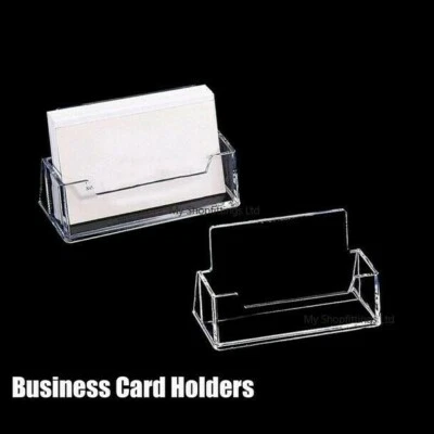 MY SHOPFITTINGS LTD New Acrylic Landscape Business Card Holders Desktop Dispensers Display Stands