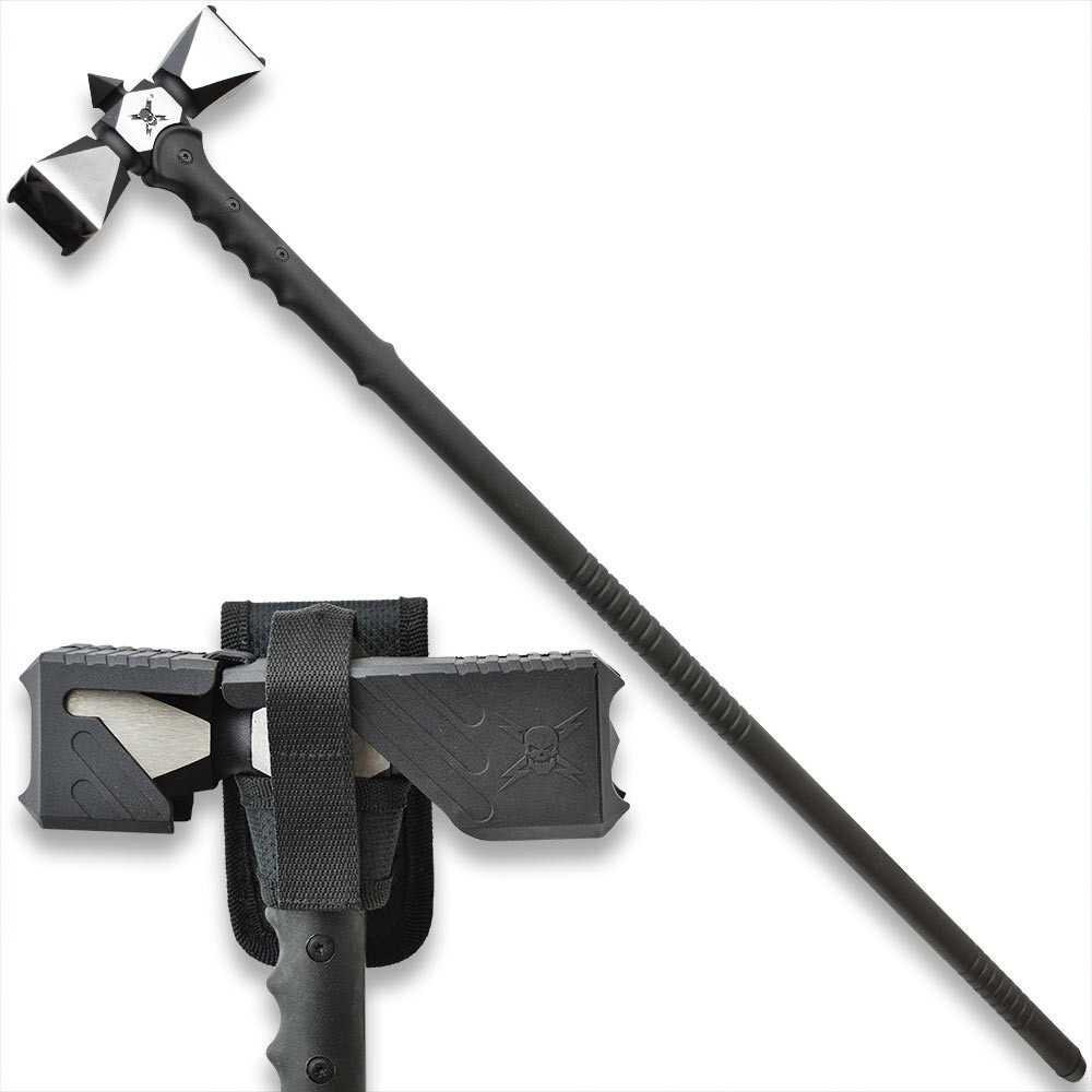 M48 Double-Headed War Hammer XL And Sheath | 2Cr13 Stainless Steel