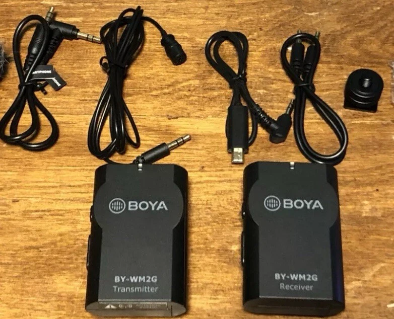 Boya BY-WM2G无线麦克风和发射器 — 第 2/2 张图片