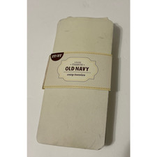Old Navy Baby Girls Closed Toe Tights Ivory Pull On Stretch 2T-3T 2 pair