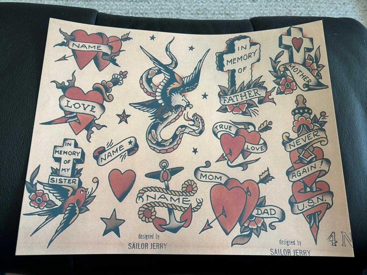 その他 Sailor Jerry Tattoo Drawings Sailor Jerry Tattoo Flash Volume 2 – 50 photos