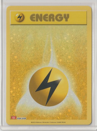 2023 Pokémon TCG Classic: Charizard Deck LIGHTNING ENERGY 34/34 MINT HOLO