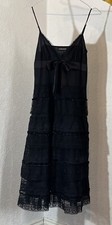 Warehouse Size 8 Dress Black Lace Lined Party Evening Elegant  Zip 857