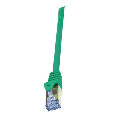 CQ3025S Patch cord S/FTP 6a Line Cu LSZH grün 0,5m 26AWG LOGILINK