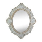 Shabby Vintage Ornate Baroque Ivory Taupe Wall Mirror Hanging Room Home Decor