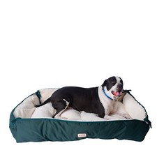 Armarkat Pet Bed 42-Inch by 29-Inch D04HML/MB- Large, Laurel Green and Ivory