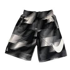 Nike Dri-fit Athletic Shorts Youth Large Black and White 100 Polyester EUC
