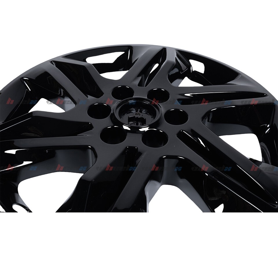 WheelX 18 Inch Snap-On Hubcap Covers For 2019-2022 Chevy Blazer L & LT (Set Of 4) - Glossy Black