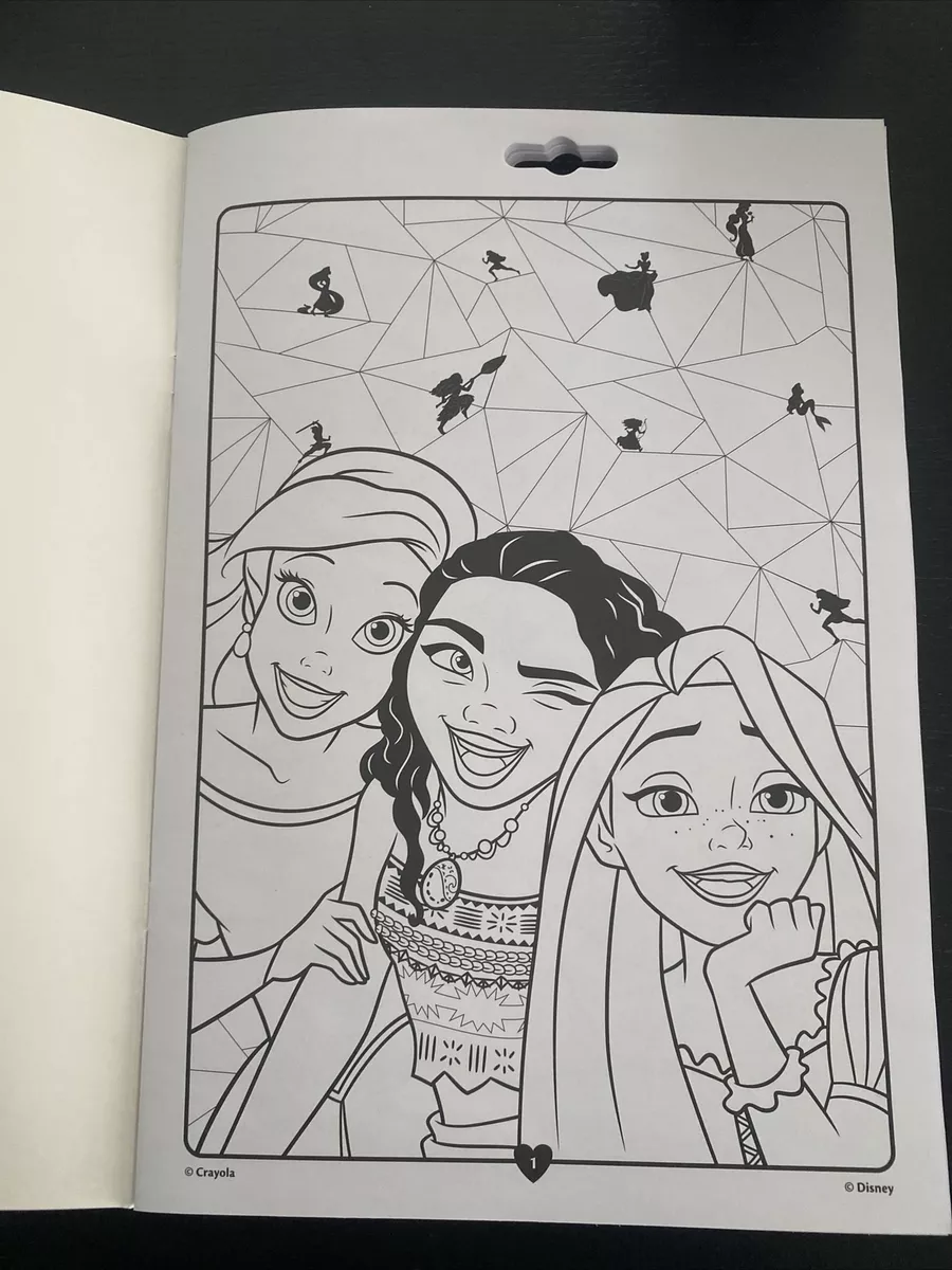 Crayola - Princesas Disney - Livro para colorir e autocolantes, Crayola  atividades