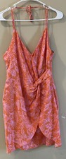 FOREVER 21 contemporary drees color orange/pink size medium 
