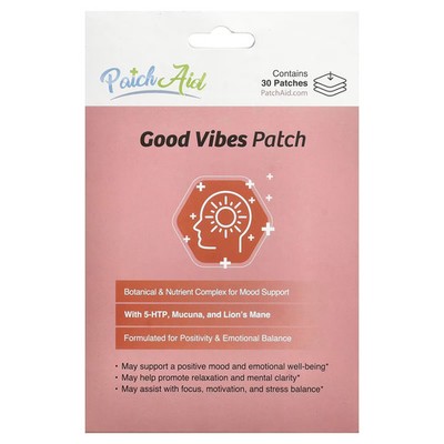 PatchAid Good Vibes Patch Wellness 30 Patches