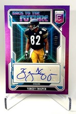 2025 Donruss Elite Yancey Thigpen Back To The Future Auto Purple /49 Steelers