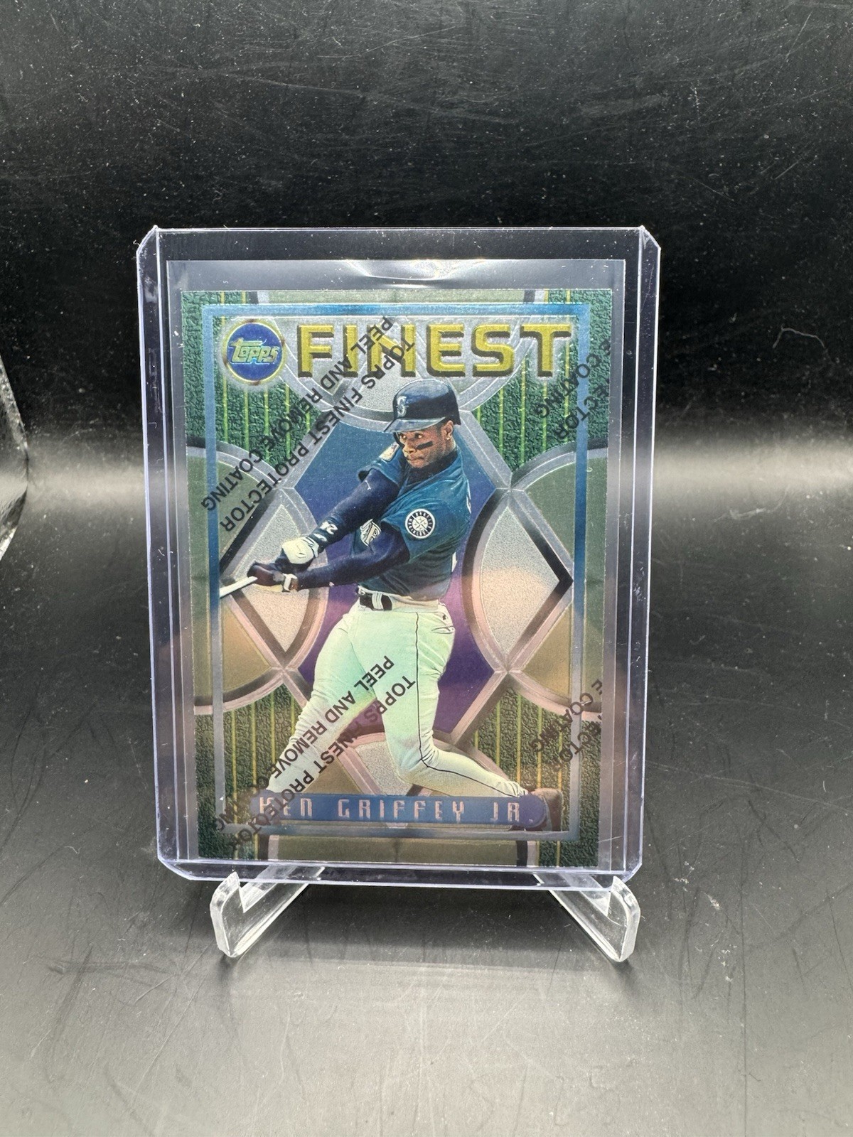 1995 Topps Finest Baseball Card #118 Ken Griffey Jr. (HOF) w/Coating Mariners