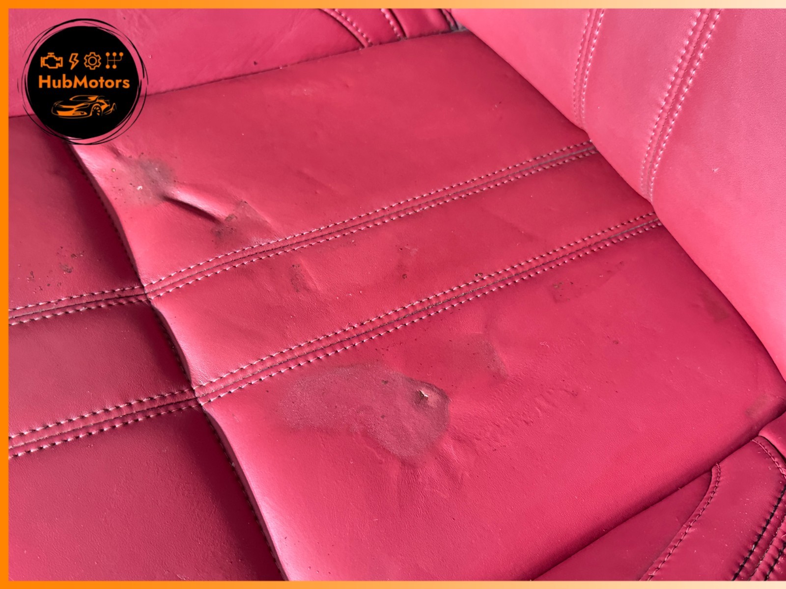 2017-2024 Maserati Levante Front Rear Seats Red Leather Interior Door Panels Set