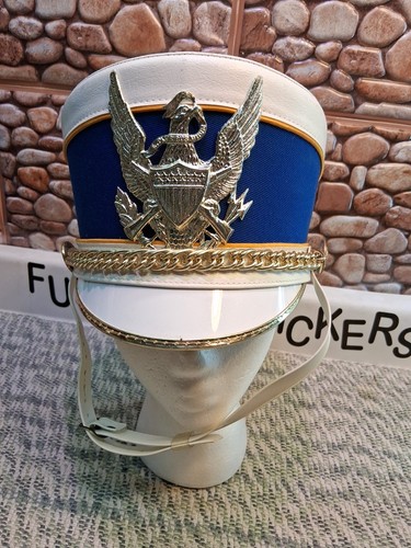 MARCHING BAND Drum MAJOR Majorette HAT  or MARDI GRAS Sz Small Missing String