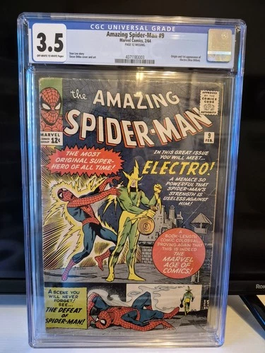 Amazing Spider-Man 9 Marvel Comics CGC 3.5 First Appearance of Electro
