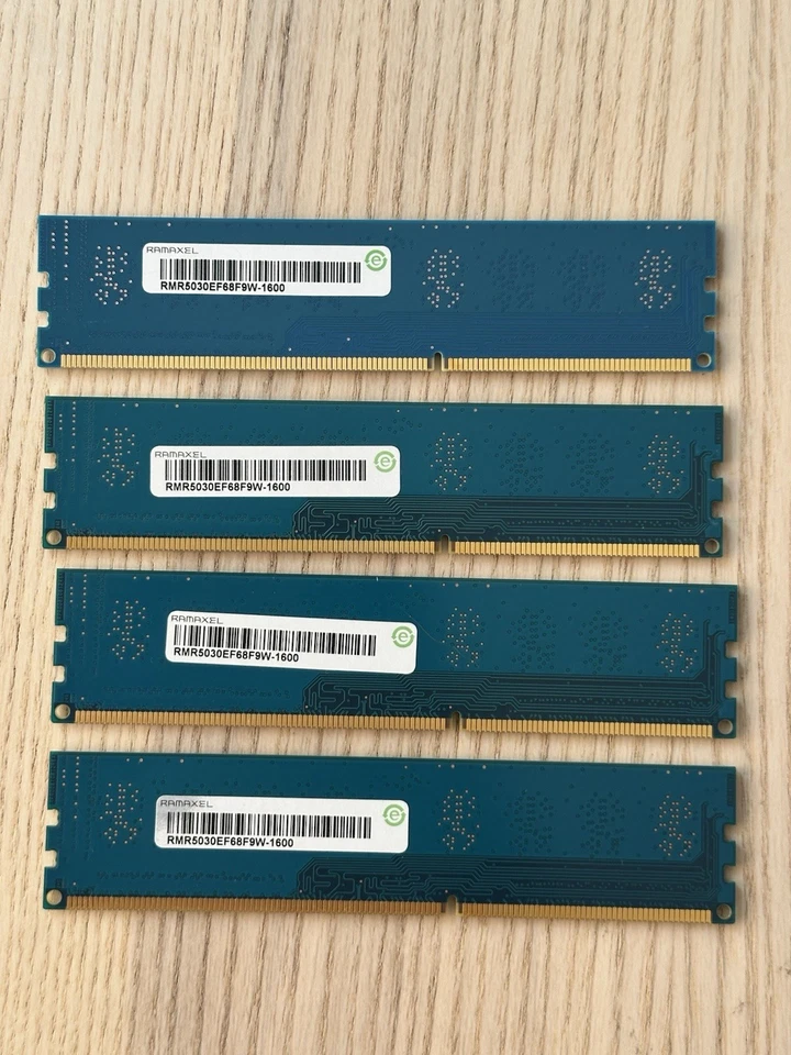 4GB (x4) Desktop Memory DDR3 Ramaxel - 4GB 1Rx8 PC3L-12800U - 16GB Total - Image 2 of 2