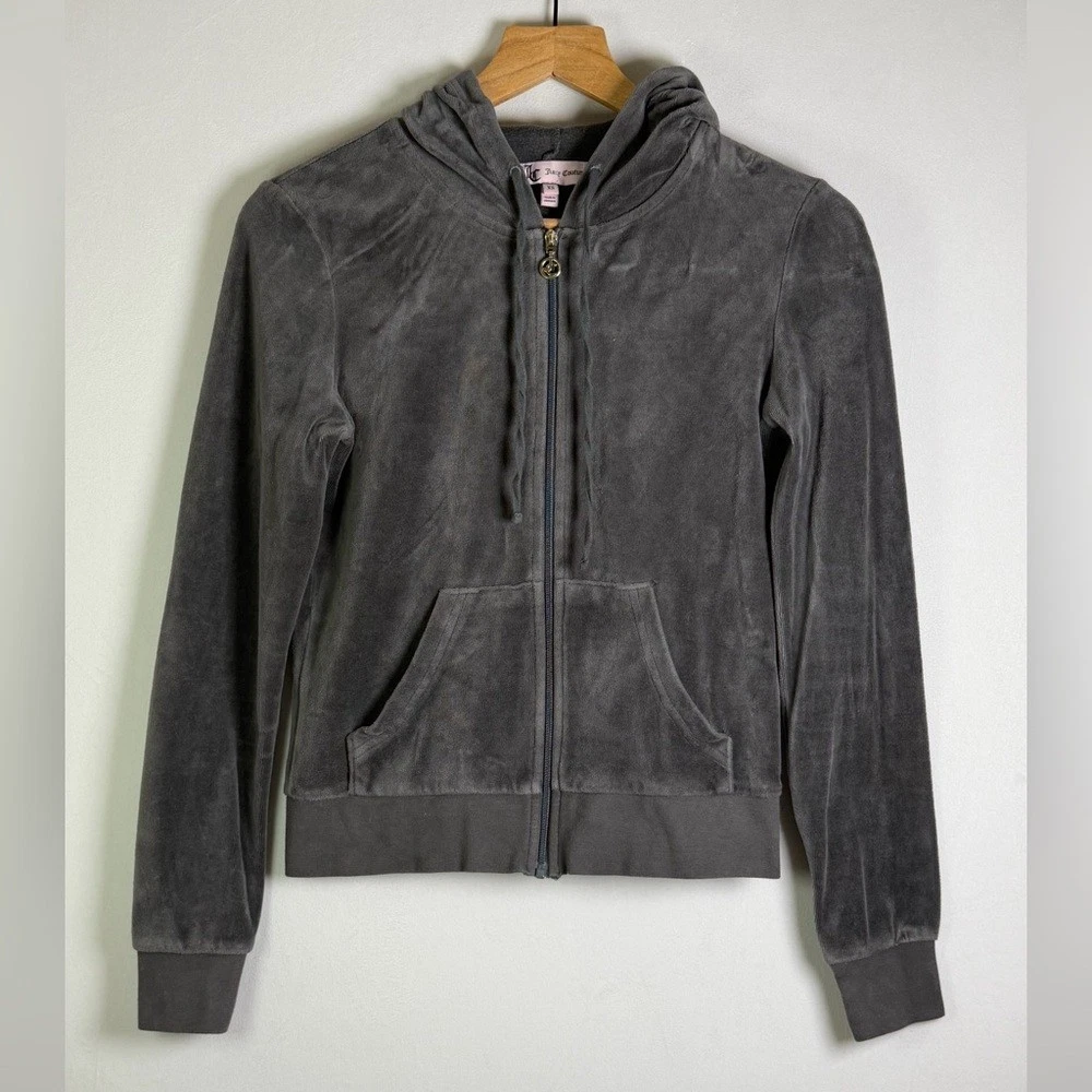 Juicy Couture Velour Gray Hoodies & Sweatshirts for Women for sale