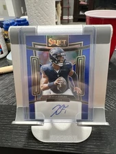 2023 Panini Select Justin Fields PRIZM BLUE AUTO /99 SSP #SIG-JFI