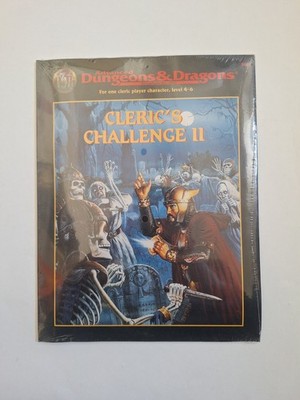 D&D Advanced CLERIC'S CHALLENGE II 2 1995 Dungeons & Dragons 2nd Ed SEALED 9483