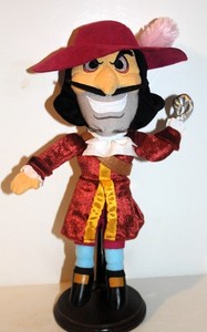 Disney VILLIANS Collection CAPTIAN HOOK 13" Plush DOLL from Peter Pan