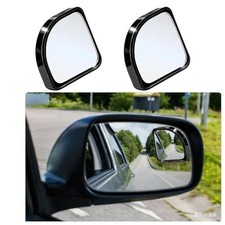 2PCS Blind Spot Mirror, Increase The Field Of View 360 Degrees To Adjust BLACK