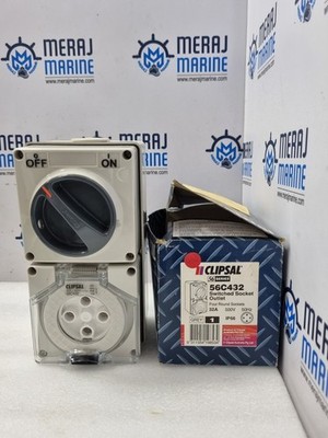 Clipsal 56C432 Switched Socket Outlet 32A 500V 50Hz IP66