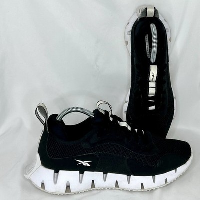 Reebok Womens Running Shoe Size 9 Black Zig Dynamica CL Lightweight Lace Up