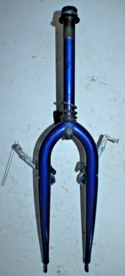 Trek MTB Bike Fork 26" 1" Threaded 225mm Blue Chromoly Steel Rigid USA Shipping! - Image 2 of 4