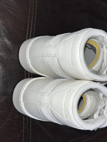 Reebok Club C Form HI Hombres Beige Cuero Con Cordones Tenis Zapatos Nuevos - Imagen 7 de 9