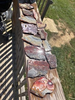 Over One Pound Crazy Lace Agate Slices Nice Colors And Patterns Just Look
