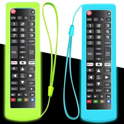 2Pack Case for LG TV Remote, Battery Cover Control for TV AKB Series Universa...