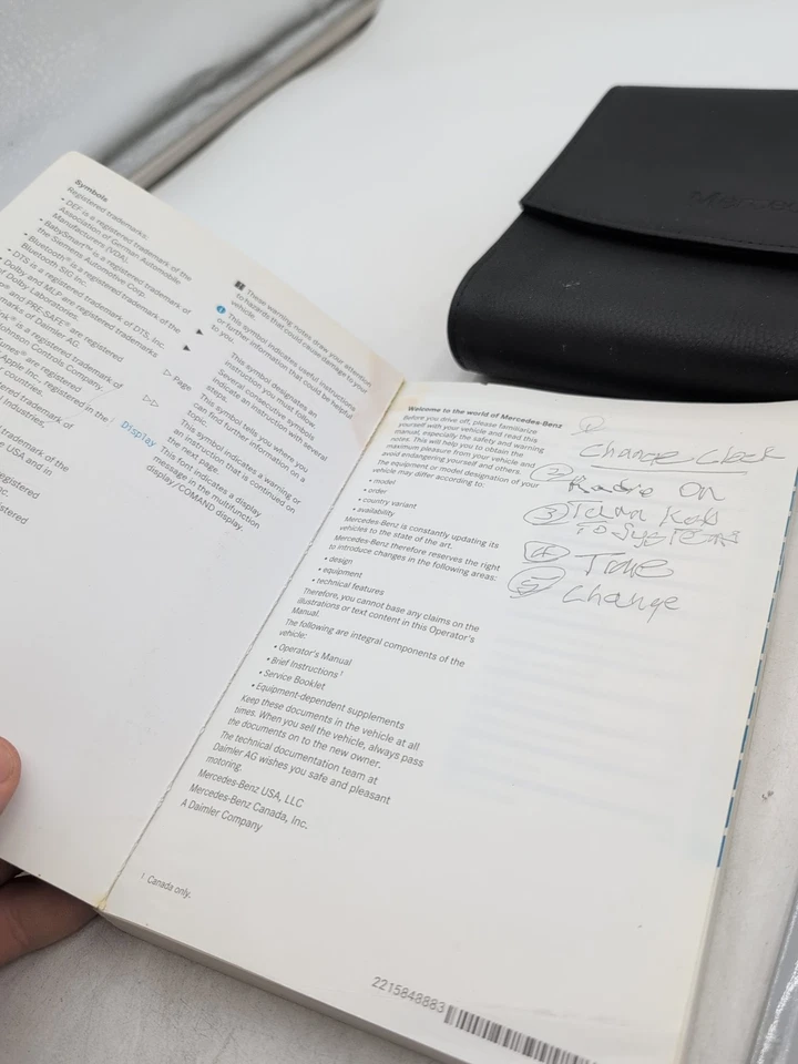 2011 Mercedes Benz S500 S600 S63 S65 Amg Owner's Manual Book Set 11 - Image 4 of 4